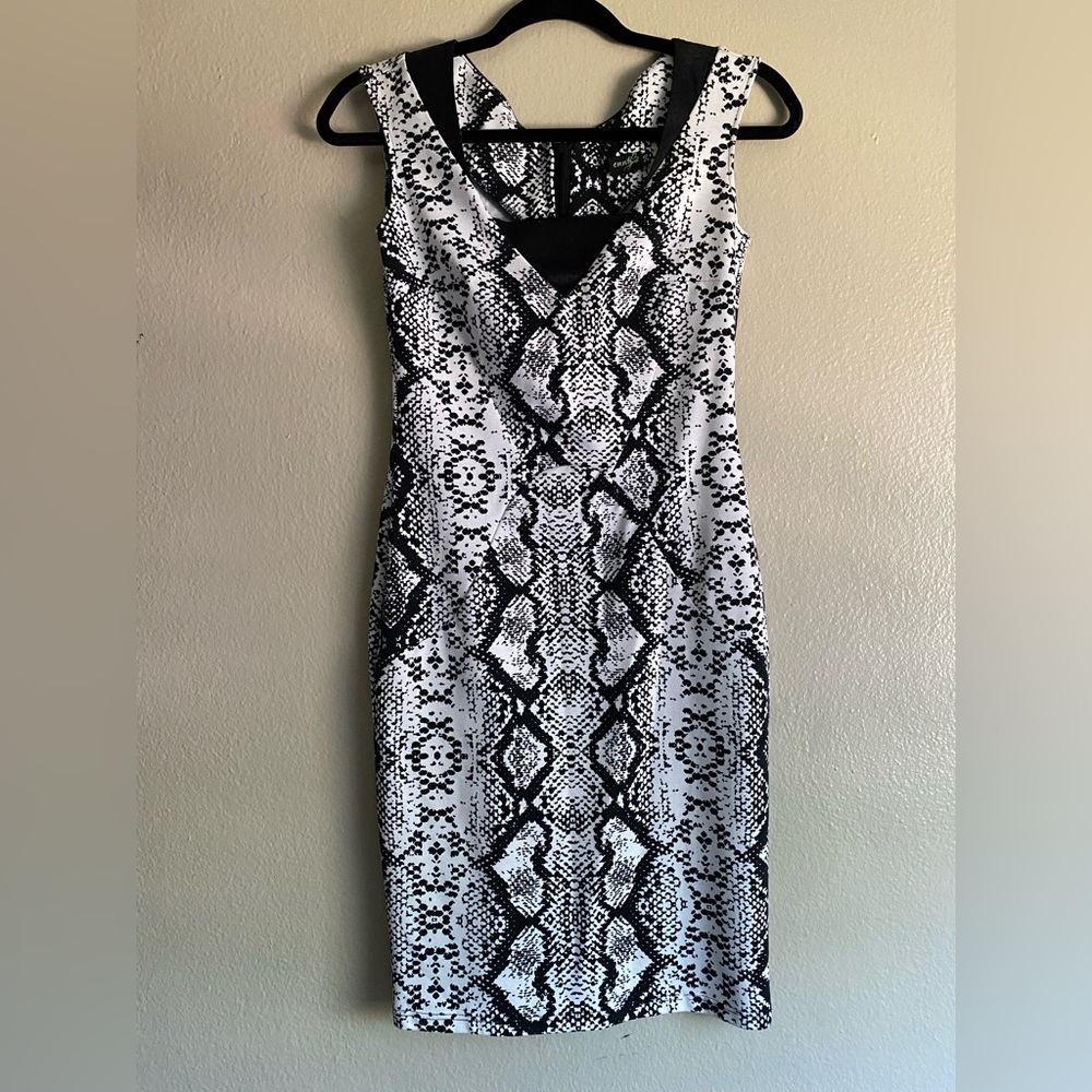 Snake print dress